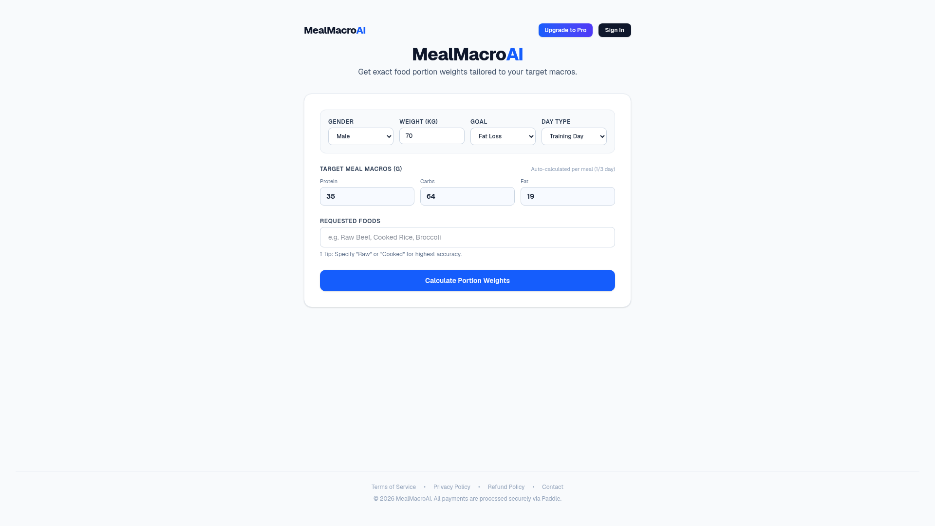 MealMacroAI