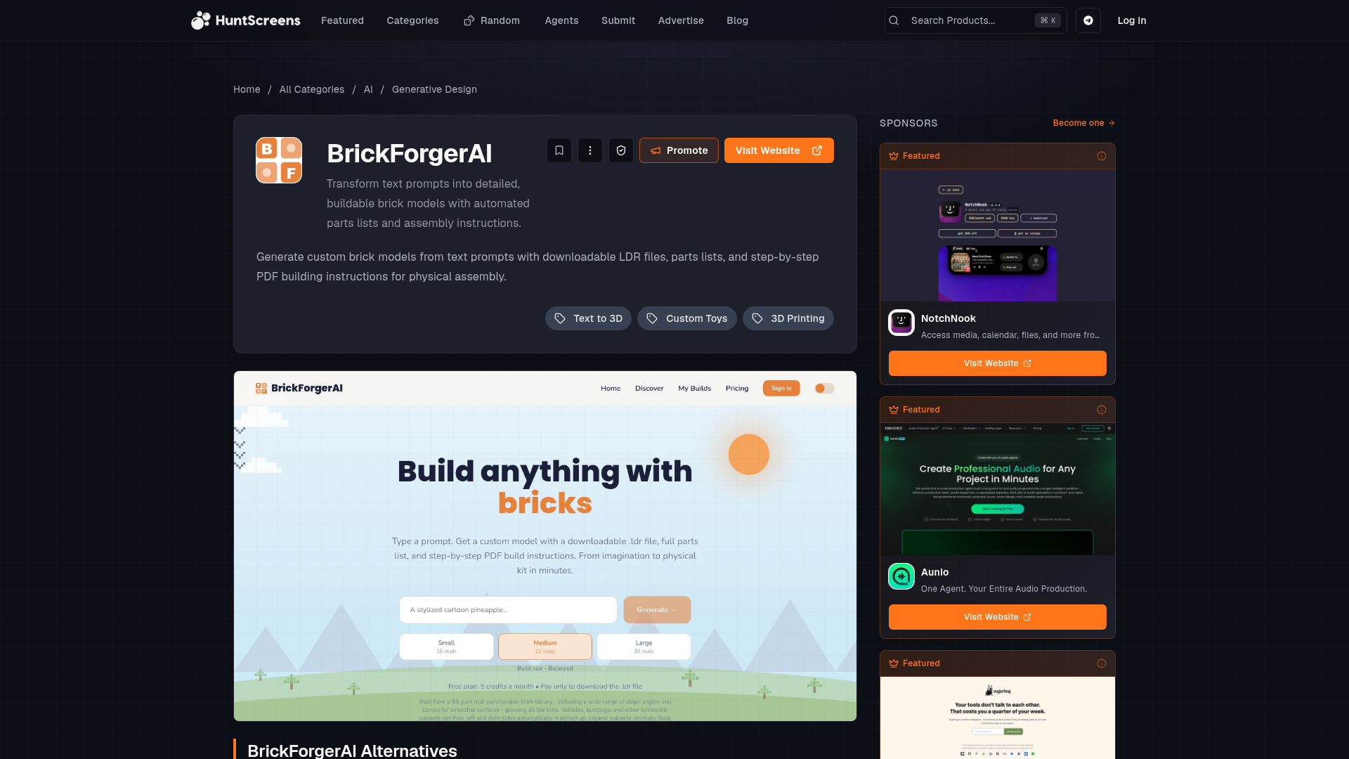 BrickForgerAI — 提示词变可拼搭积木套装