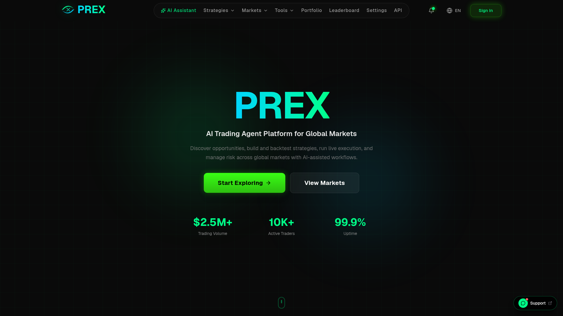 PREX（AI交易研究平台）